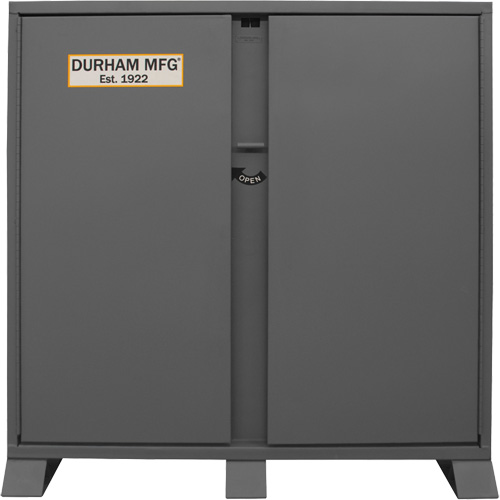 Armoire de rangement avec tablettes pour le chantier, Acier, 47,5 pi³, Gris Sidevic Inc.