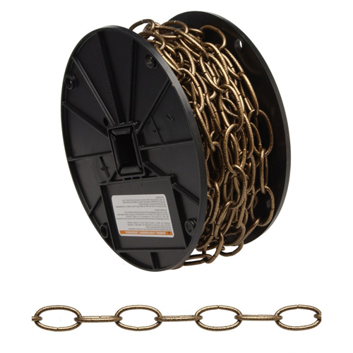 Decorator Chain, Carbon Steel, #10 x 60' (18.3 m) L, 35 lbs. (0.0175 tons) Load Capacity Sidevic Inc.