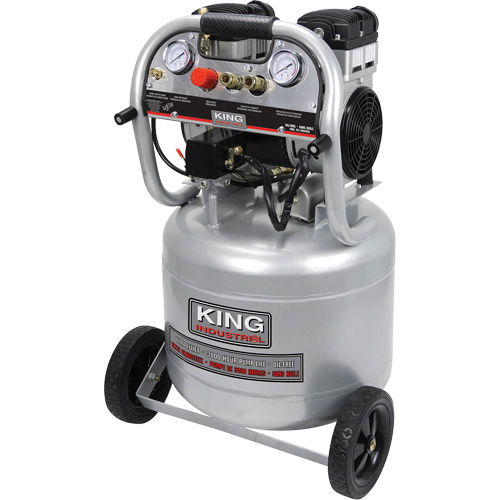 Ultra-Quiet Oil-Free Air Compressor, Electric, 10 Gal. (12 US Gal), 125 PSI, 120/1 V Sidevic Inc.