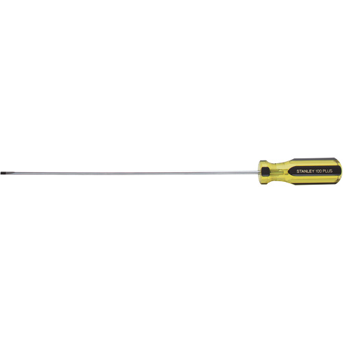 100 PLUS&reg; Extra-Light Cabinet Tip Screwdriver, 1/8" Tip, Round, 6-5/8" L, Plastic Handle Sidevic Inc.