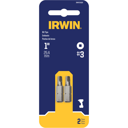 Insert Bits, Square, #3, 1/4" Drive Sidevic Inc.