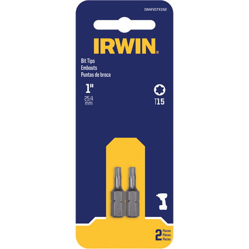 Embouts de tournevis &agrave; ins&eacute;rer, Torx, T-15, Prise 1/4" Sidevic Inc.