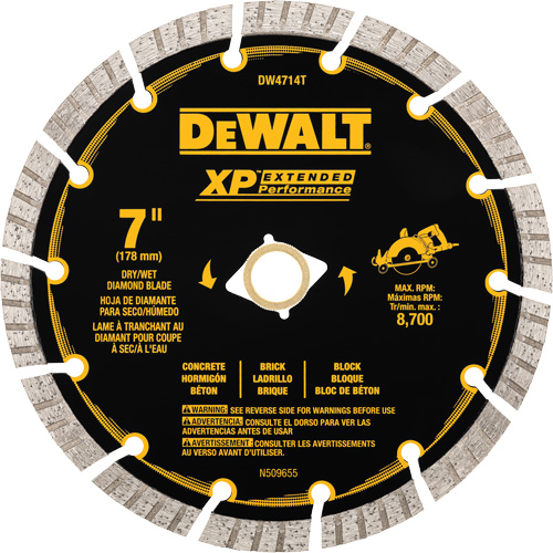 Lame de diamant segment&eacute;e XP Turbo Sidevic Inc.