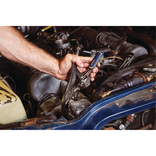 Vise-Grip&reg; Fast Release 10WR Locking Pliers with Wire Cutter, 10" Length, Curved Jaw Sidevic Inc.