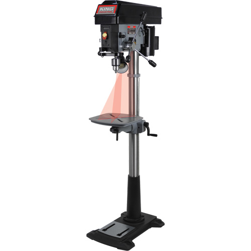 Variable Speed Drill Press, 15", 5/8" Chuck, 3300 RPM Sidevic Inc.