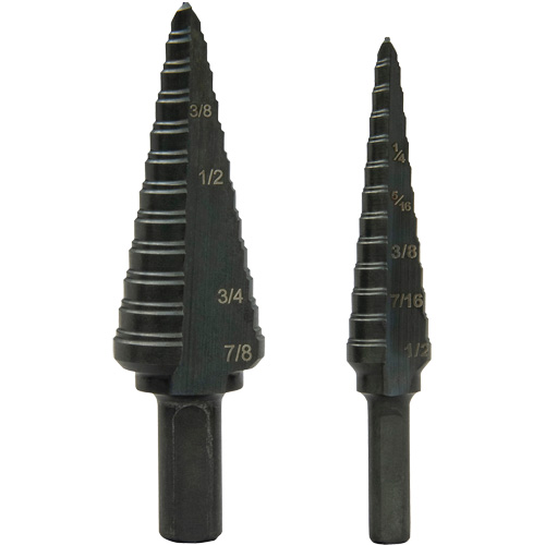 Step Bit Set, 1/8"/3/16" - 1/2"/7/8"  Sidevic Inc.