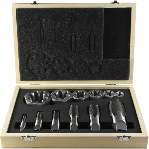 DRILLCO Pipe Tap Set, 12 Pieces Sidevic Inc.
