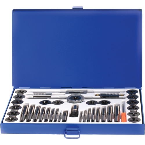 DRILLCO Fractional Tap & Die Set, 40 Pieces Sidevic Inc.