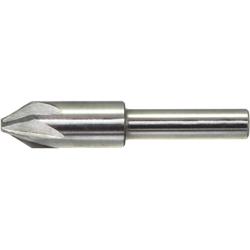 DRILLCO Chatterless Countersink, 3/16", High Speed Steel, 90° Angle, 6 Flutes Sidevic Inc.