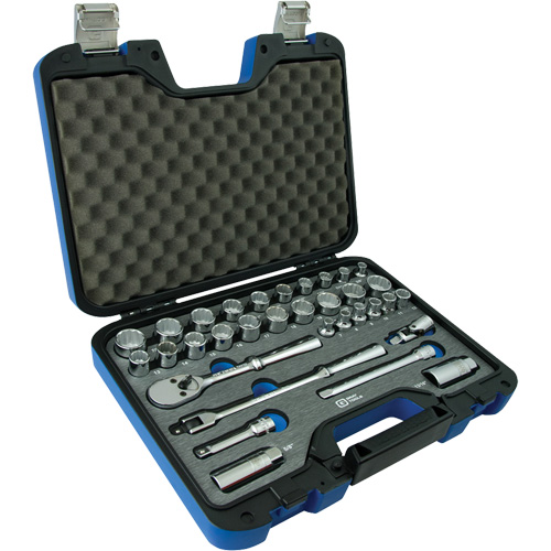 Jeu d'Accessoires pour douilles SAE & m&eacute;triques &agrave; 12 pans, 33 Mcx, Prise de 3/8" Sidevic Inc.