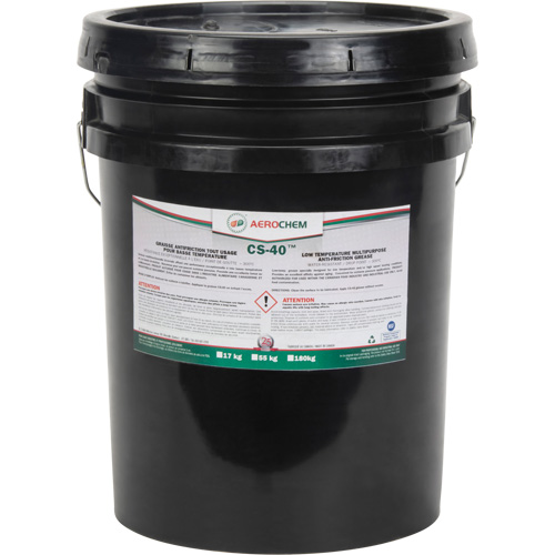 Graisse polyvalente pour basse temp&eacute;rature Gadus CS-40 AEROCHEM, 17 kg, Seau Sidevic Inc.