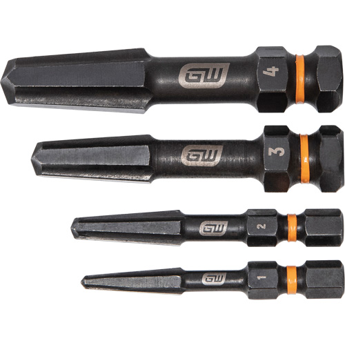 Jeu d'extracteur de vis Bolt Biter, Acier rapide, 4 Morceaux Sidevic Inc.