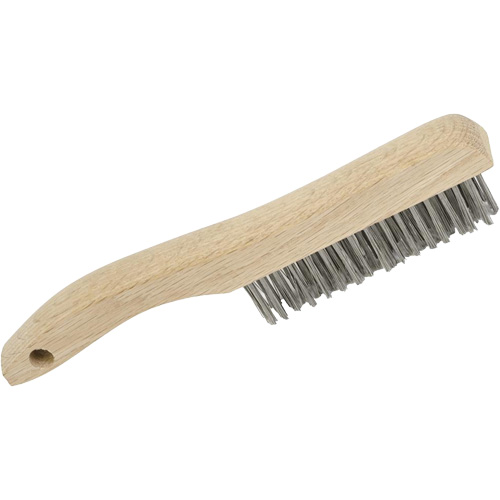 4SHSS Brosse &agrave; r&eacute;curer manuelle, Acier inoxydable, 4 x 16 rangs de fils, Longueur 10" Sidevic Inc.