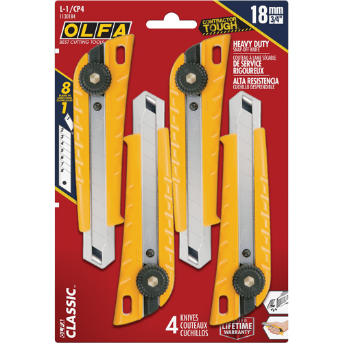 MXP-L Ratchet Knife with Die-Cast  Handle, 18 mm Sidevic Inc.