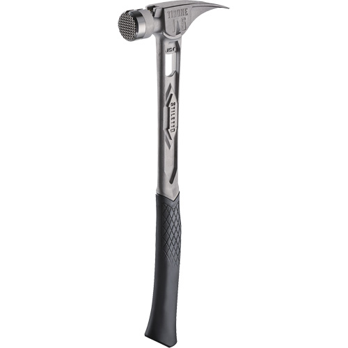 TIBONE Milled Titanium Framing Hammer, 15 oz., Solid Steel Handle, 17-17/50" L Sidevic Inc.