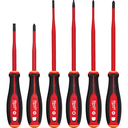 Insulated Slim Tip Screwdriver Set, 6 Pcs., Magnetic Sidevic Inc.