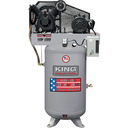 2-Stage Air Compressor, 80 Gal. (96 US Gal) Sidevic Inc.