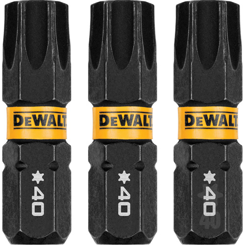 3-Piece FLEXTORQ&reg; Impact Screwdriving Bits, Torx, T-40, 1/4" Drive Sidevic Inc.