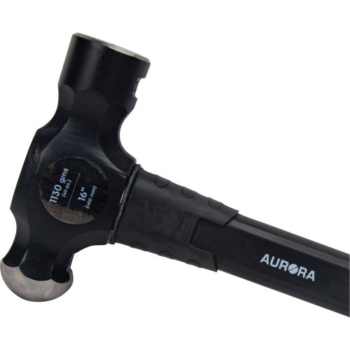 Ball Pein Hammer, 40 oz. Head Weight, Plain Face, Fibreglass Handle Sidevic Inc.