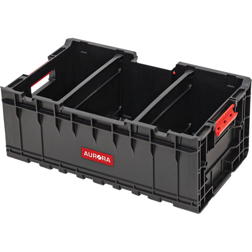 Arx Tool Crate with Dividers, 22-7/10" x 14-1/10" x 9-3/10", Black Sidevic Inc.