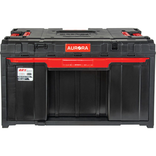 Arx&reg; Single Drawer Toolbox, 11-1/5" W x 18-3/10" D x 9-1/10" H, Black/Red Sidevic Inc.