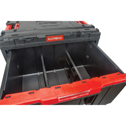 Arx&reg; Single Drawer Toolbox, 11-1/5" W x 18-3/10" D x 9-1/10" H, Black/Red Sidevic Inc.