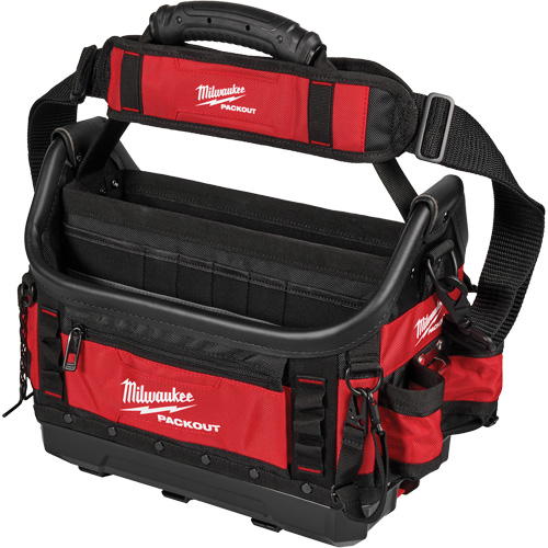 Fourre-tout structur&eacute; PackOut, Polyester, 39 pochettes, Noir/Rouge Sidevic Inc.