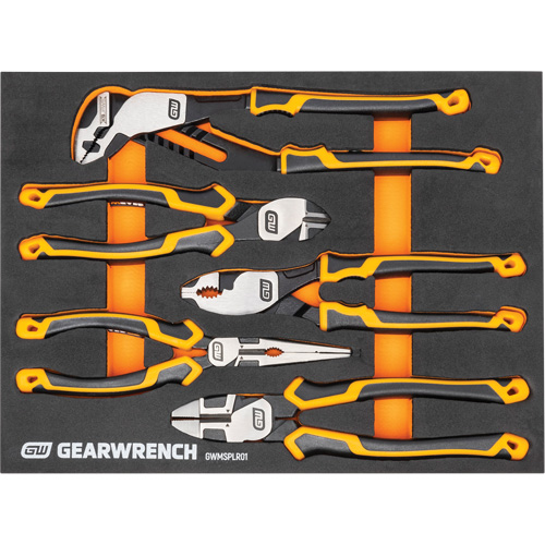 PITBULL Cushion Grip Pliers Set in Foam Storage Tray, 5 Pieces Sidevic Inc.
