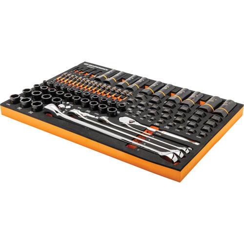 97-Piece Bolt Biter Mechanics Tool Set in Foam Storage Tray Sidevic Inc.