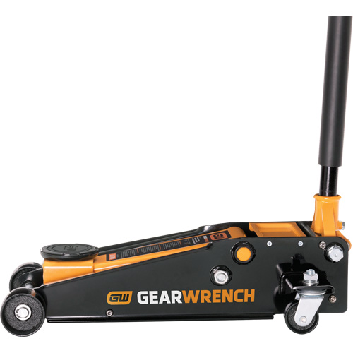 Heavy-Duty Floor Jack, 3 Ton(s) Capacity, 5-1/4" Lowered, 18-1/4" Raised, Manual Hydraulic Sidevic Inc.