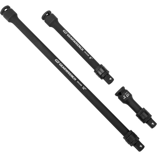 3-Piece Impact Locking Extension Set, 3/8" Drive, Manganese Phosphate Finish, 3 Pcs Sidevic Inc.