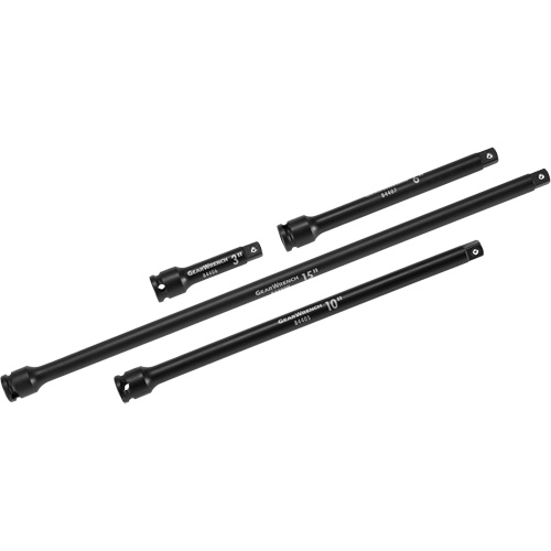 Drive Impact Extension Set, 3/8" Drive, Manganese Phosphate Finish, 4 Pcs Sidevic Inc.