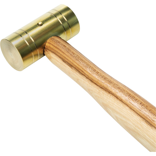 Marteau en laiton avec manche en noyer, Poids de la t&ecirc;te 1 lb, 11" lo Sidevic Inc.