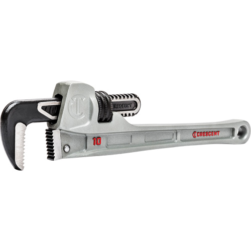 Slim Jaw Pipe Wrench, 1-9/10" Jaw Capacity, 10" Long, Powder Coated Finish, None Handle Sidevic Inc.