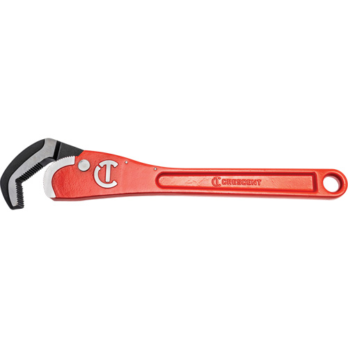 Self-Adjusting Steel Pipe Wrench, 2-1/2" Jaw Capacity, 16" Long, Powder Coated Finish, Non-Ergonomic Handle Sidevic Inc.