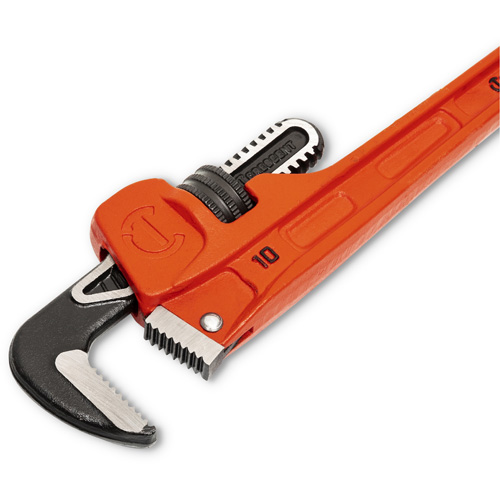 Cl&eacute; pour tuyau SLIM JAW, Cap des m&acirc;choires 1-9/10", Longueur 10", Fini Rev&ecirc;tement en poudre, Prise Non-ergonomique Sidevic Inc.
