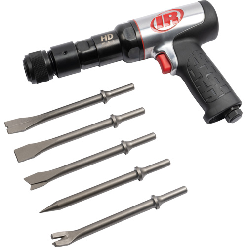 Ensemble de marteau pneumatique avec ciseau 5 mcx, 2,66 pi, cu/min, 1/4" NPT, 2600 coups/min, 3/4" x 3" (19mm x 76mm) Sidevic Inc.
