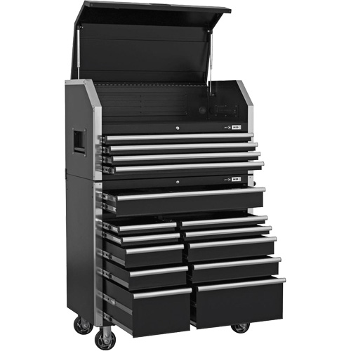 HDCC-4115 HD Series Toolbox Combo, 21-1/2" D x 44-1/5" W x 63-3/10" H, Black Sidevic Inc.