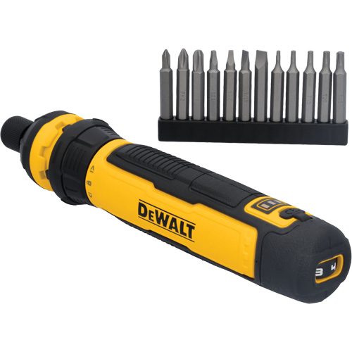 Jeu de tournevis sans fil de 14 morceaux avec commande FLEXDRIVE, 4 V, 44 lb-po/5 Nm couple max. Sidevic Inc.