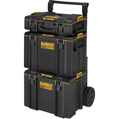 TOUGHSYSTEM&reg; 2.0 Rolling Tower, 24" x 20-2/5" x 34-1/2", Black/Yellow Sidevic Inc.