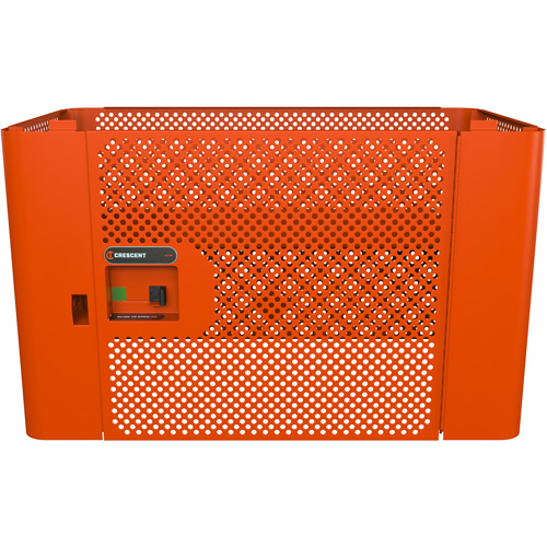 Panneau de s&eacute;curit&eacute; en maille RAILWORKS avec porte simple et rangement verrouillable Sidevic Inc.
