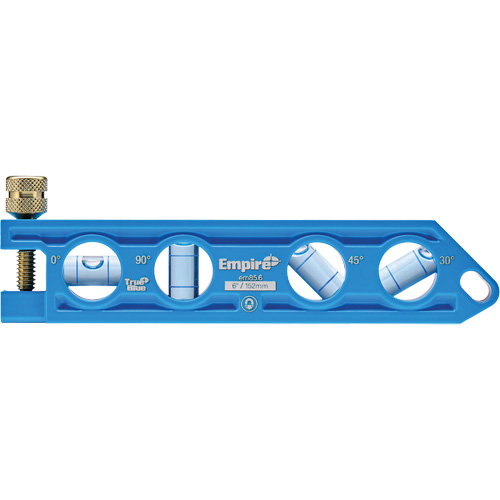TRUE BLUE&reg; Die Cast Torpedo Level, 6" L, Aluminum, 4 Vials Sidevic Inc.
