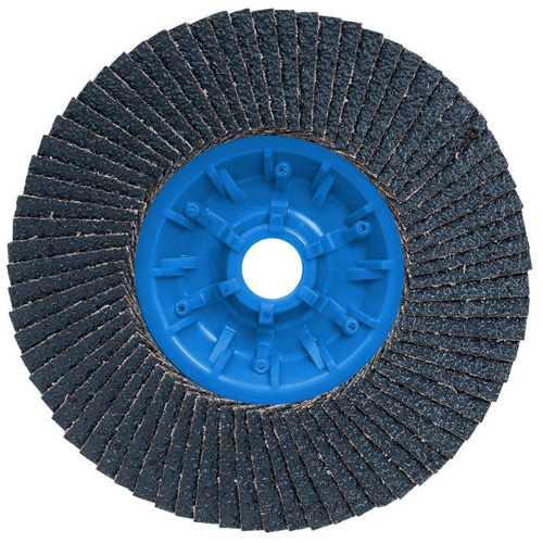 Disque &agrave; lamelles POWERBLEND TRM QC, 5" x 5/8"-11, Type 27, Grain Z40, Alumine de zirconium Sidevic Inc.