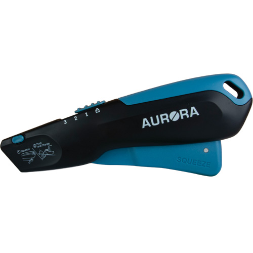 Retractable Safety Knife , Stainless Steel, Heavy-Duty, Plastic/Aluminum Handle Sidevic Inc.