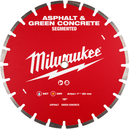Lame diamant&eacute;e segment&eacute;e pour asphalte et b&eacute;ton vert Sidevic Inc.