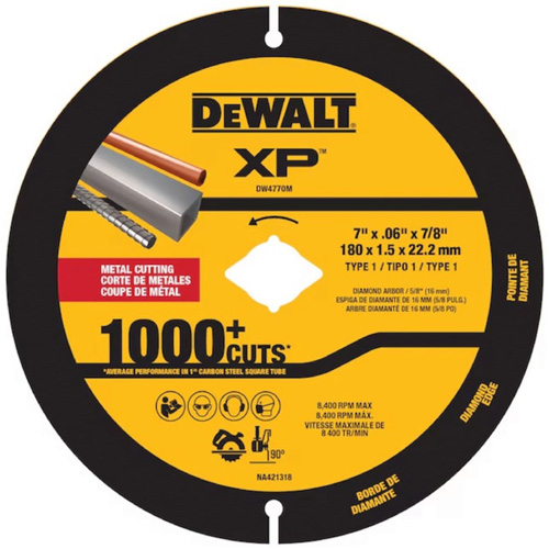 Lame diamant&eacute;e XP pour m&eacute;tal pour meuleuses angulaires et scies circulaires Sidevic Inc.
