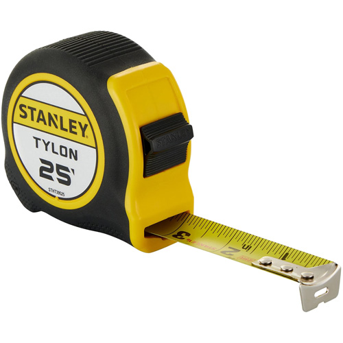 Tylon Tape Measure, 25', Imperial Graduations Sidevic Inc.