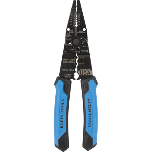 Long Nose Multi-Purpose Wire Stripper, 8-1/4" L, 10 - 20/12 - 22 AWG Sidevic Inc.