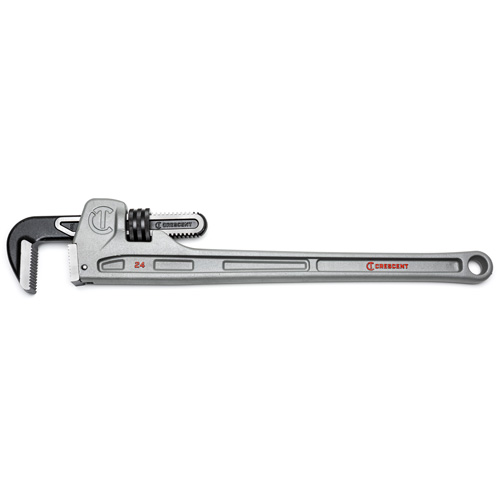 Pipe Wrench, 3-1/2" Jaw Capacity, 24" Long, Powder Coated Finish, Ergonomic Handle Sidevic Inc.