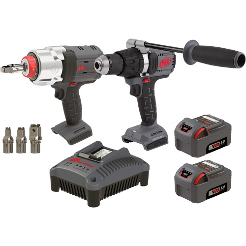 Ensemble de marteau perforateur & cl&eacute; &agrave; chocs, Lithium-ion, 20 V Sidevic Inc.
